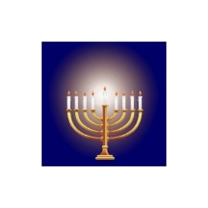 Glowing Menorah